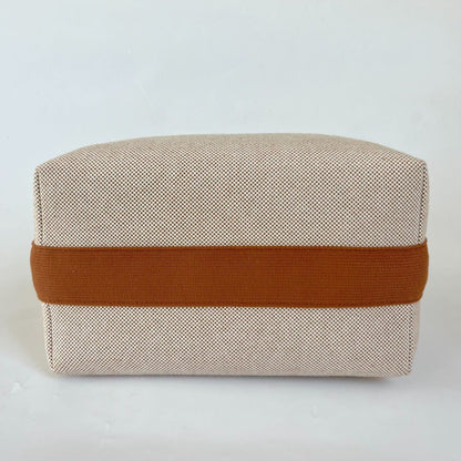 Hermès Bride-a-Brac GM Toile H cotton Natural  pouch hand bag