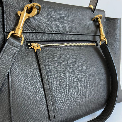 Celine Micro Grey Leather Belt Bag