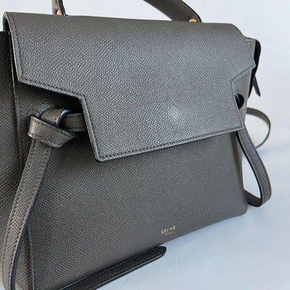 Celine Micro Grey Leather Belt Bag