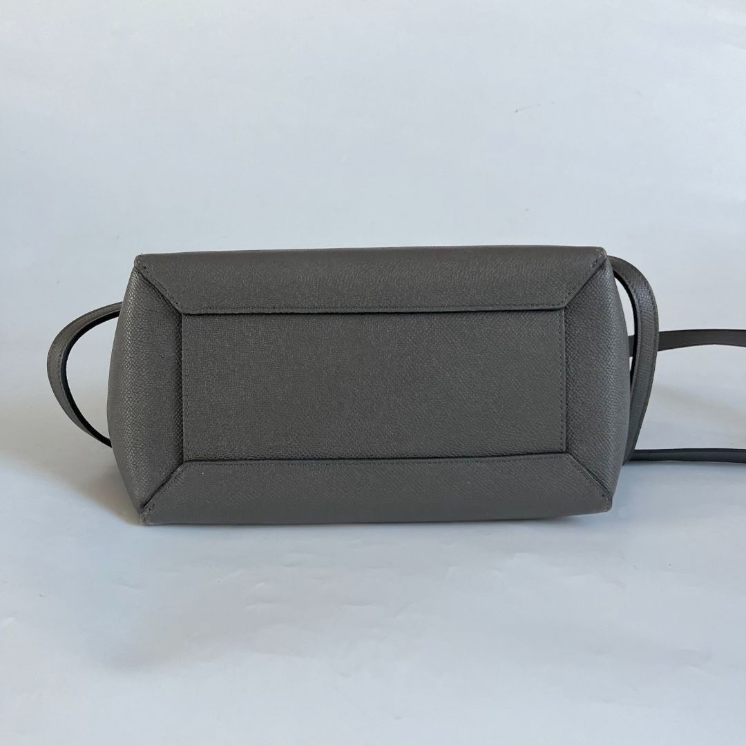 Celine Micro Grey Leather Belt Bag