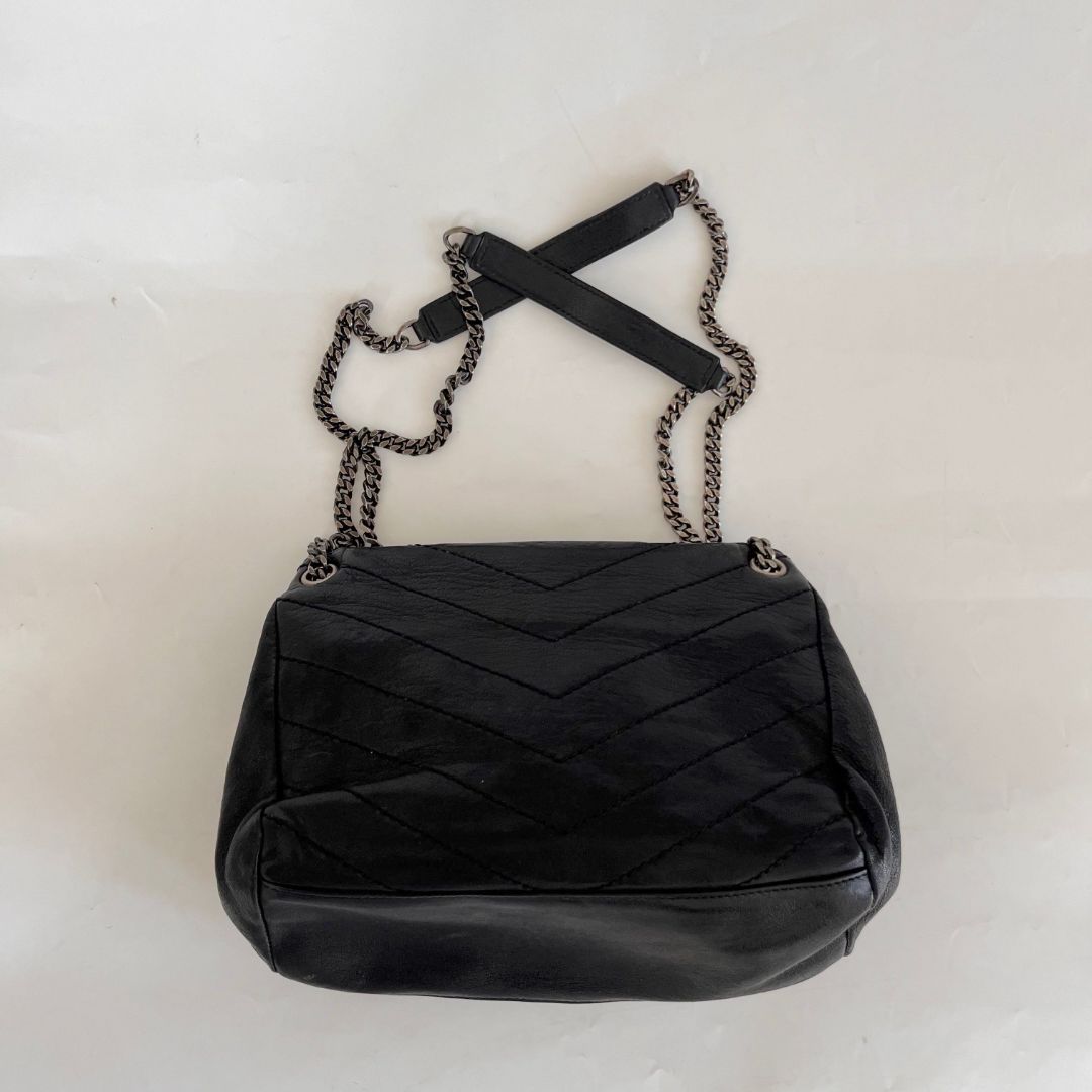 Saint Laurent Small Nolita Shoulder Bag with Pins