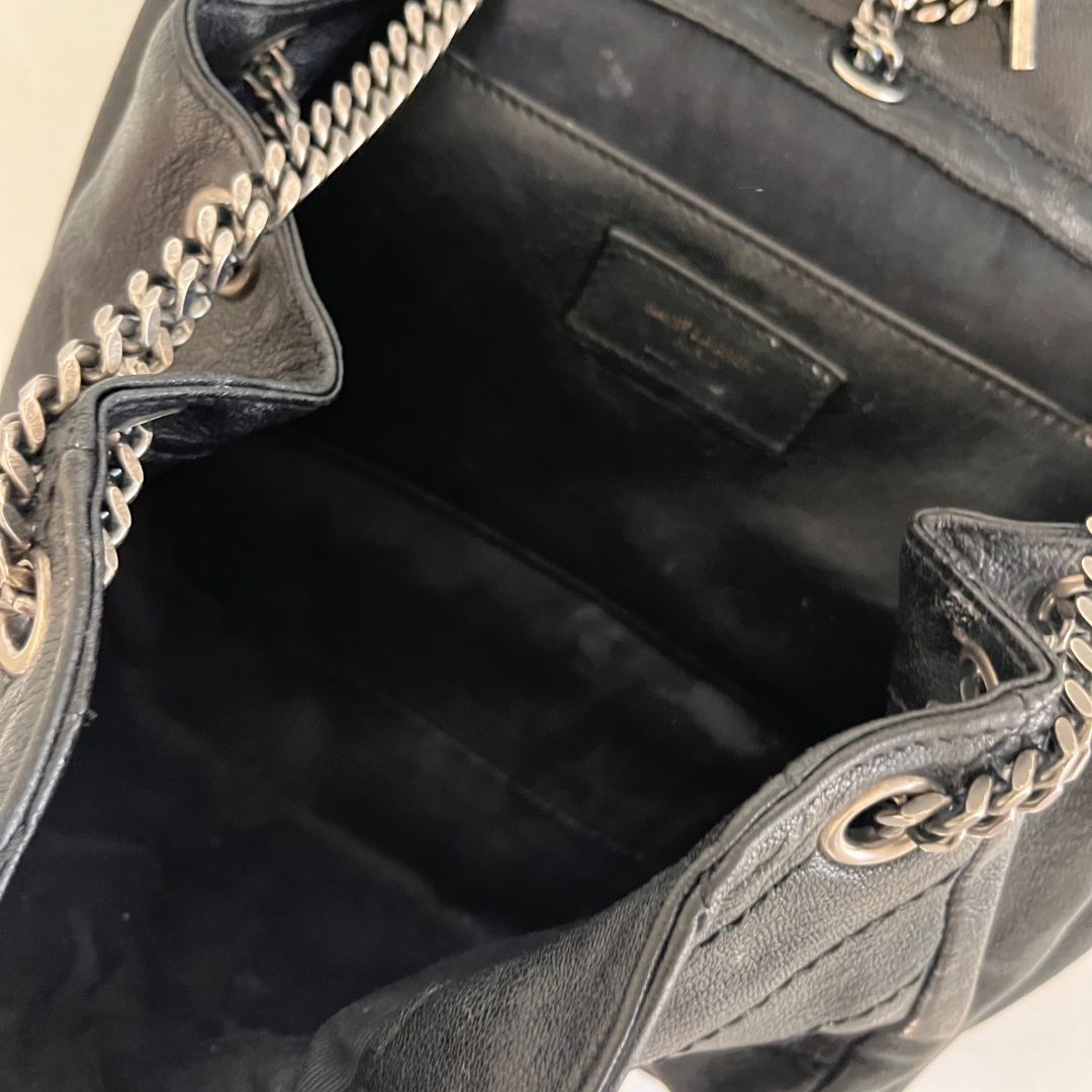 Saint Laurent Small Nolita Shoulder Bag with Pins