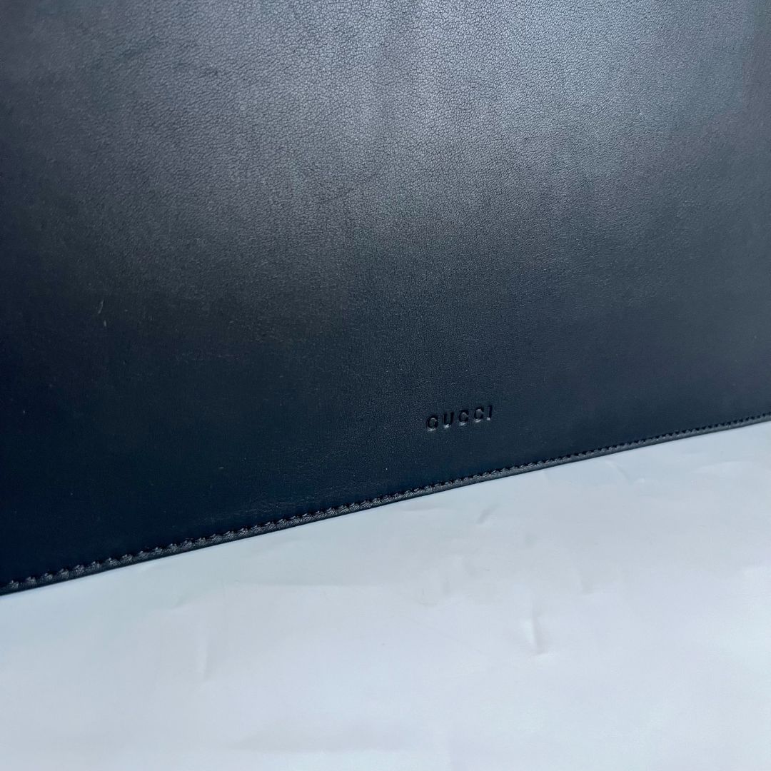 Gucci Dionysus Bamboo Black Leather Handbag