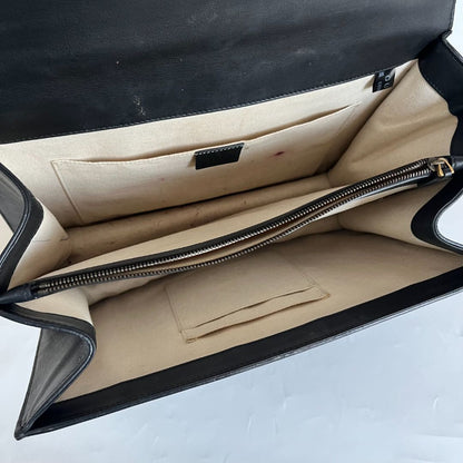 Gucci Dionysus Bamboo Black Leather Handbag