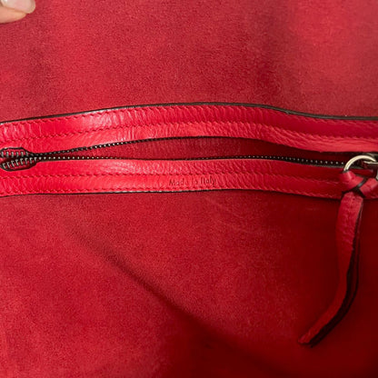 Celine Red Leather Phantom Large Tote Bag