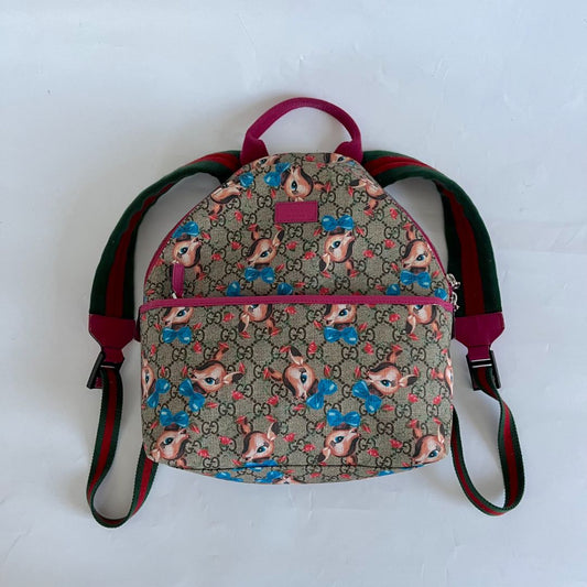 Gucci GG Supreme Monogram Deer Children's Backpack