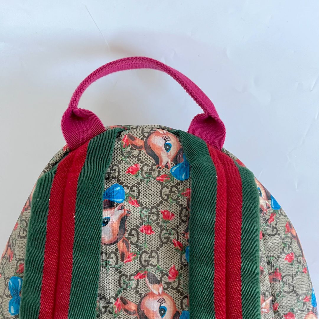 Gucci GG Supreme Monogram Deer Children's Backpack