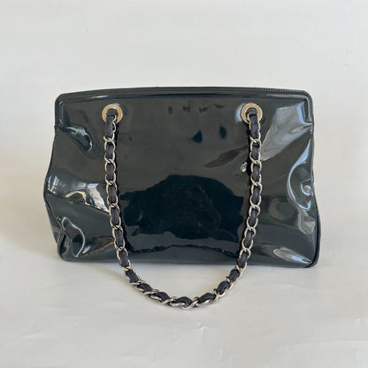 Chanel Navy Blue CC Lipstick Tote Bag