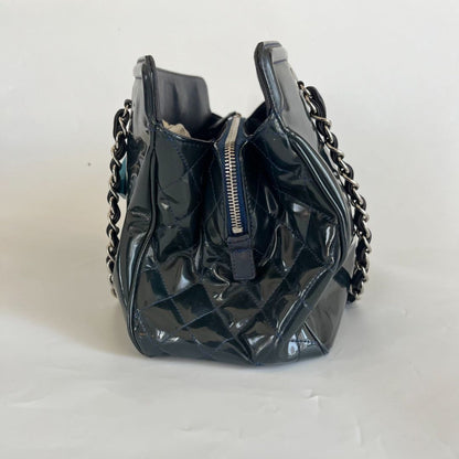 Chanel Navy Blue CC Lipstick Tote Bag