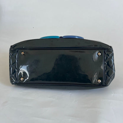 Chanel Navy Blue CC Lipstick Tote Bag