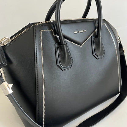 Givenchy Black Leather Large Antigona Satchel