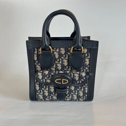 Christian Dior Oblique Mini Tote Bag Blue