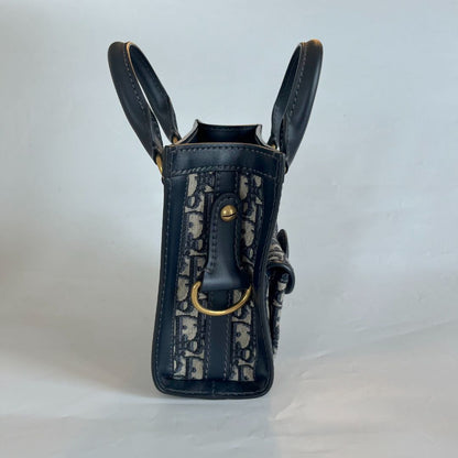 Christian Dior Oblique Mini Tote Bag Blue