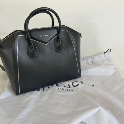Givenchy Black Leather Large Antigona Satchel