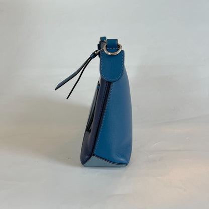 Loewe Multi Tone Blue Leather Mini Puzzle Pochette Bag