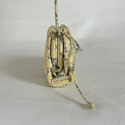 Bottega Veneta Bottega Veneta leather mini bag faded python print,