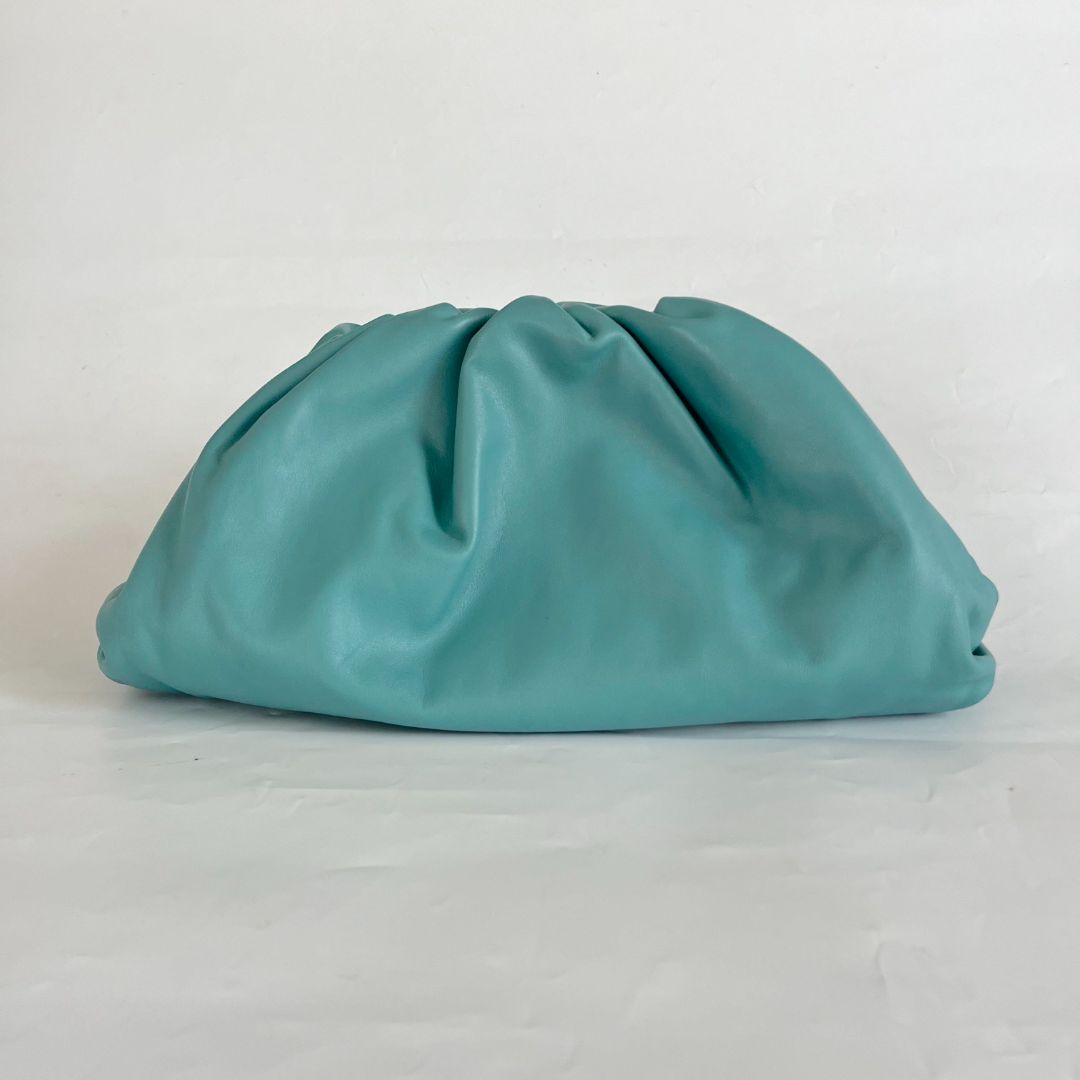 Bottega Veneta Sky blue large pouch