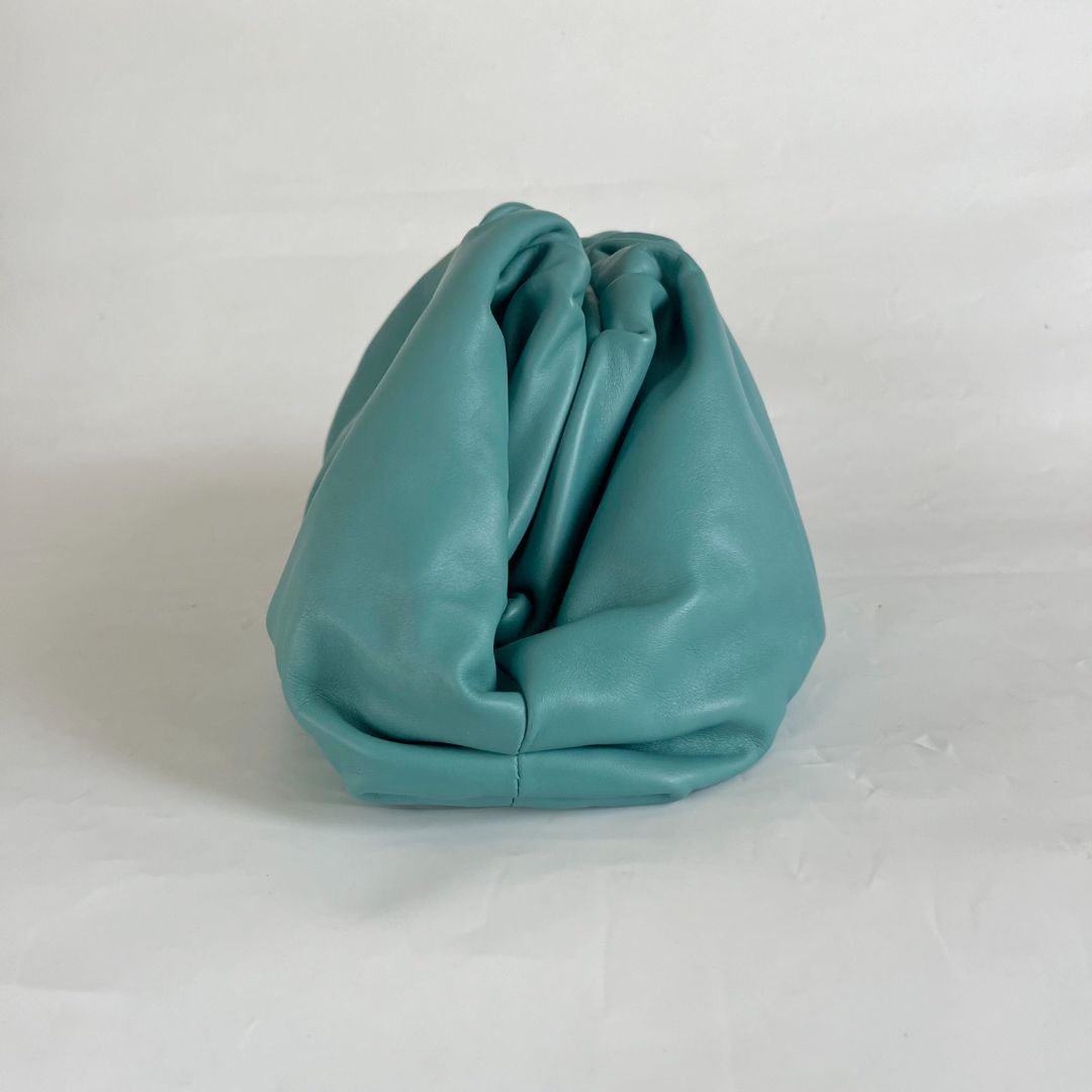 Bottega Veneta Sky blue large pouch