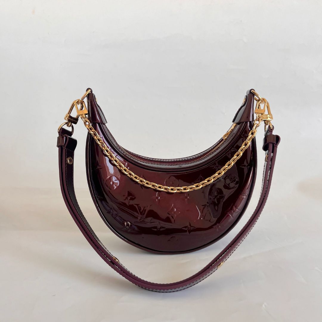 Louis Vuitton Burgundy Vernis Monogram Loop Shoulder Bag