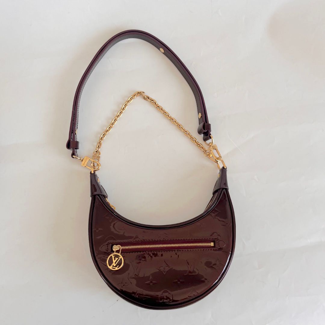 Louis Vuitton Burgundy Vernis Monogram Loop Shoulder Bag