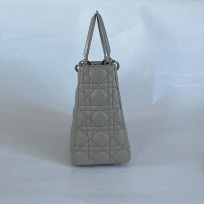 Christian Dior Medium Grey Lady Dior Bag