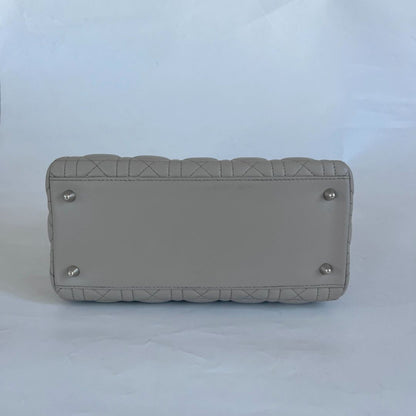 Christian Dior Medium Grey Lady Dior Bag