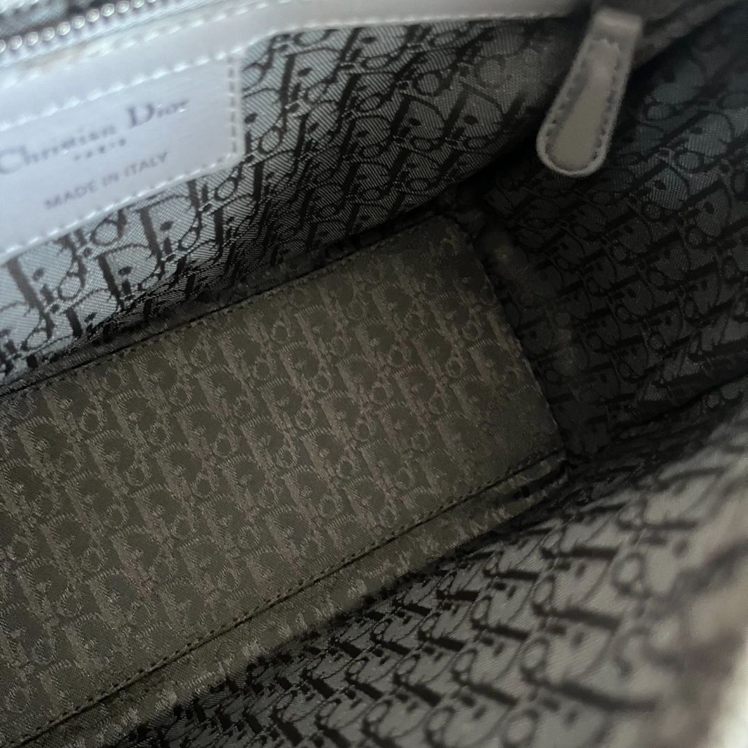 Christian Dior Medium Grey Lady Dior Bag