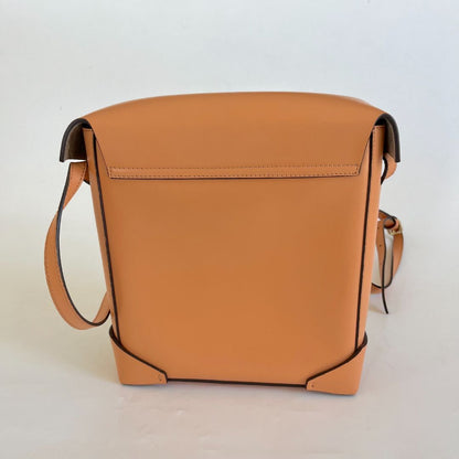 Manu Atelier Brown Pristine Leather Box Bag