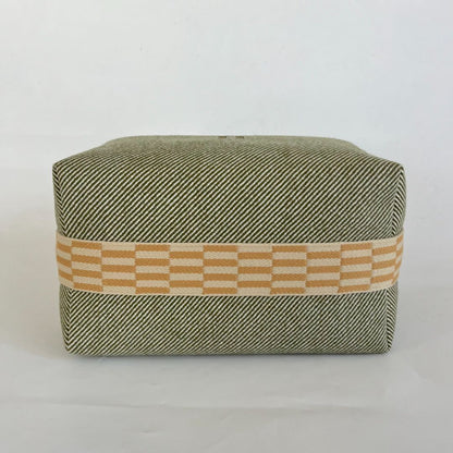 Hermès Wool Large Bride-A-Brac H Natte Pouch Vert Foret