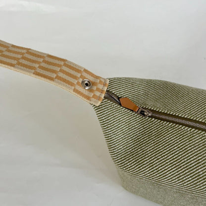 Hermès Wool Large Bride-A-Brac H Natte Pouch Vert Foret