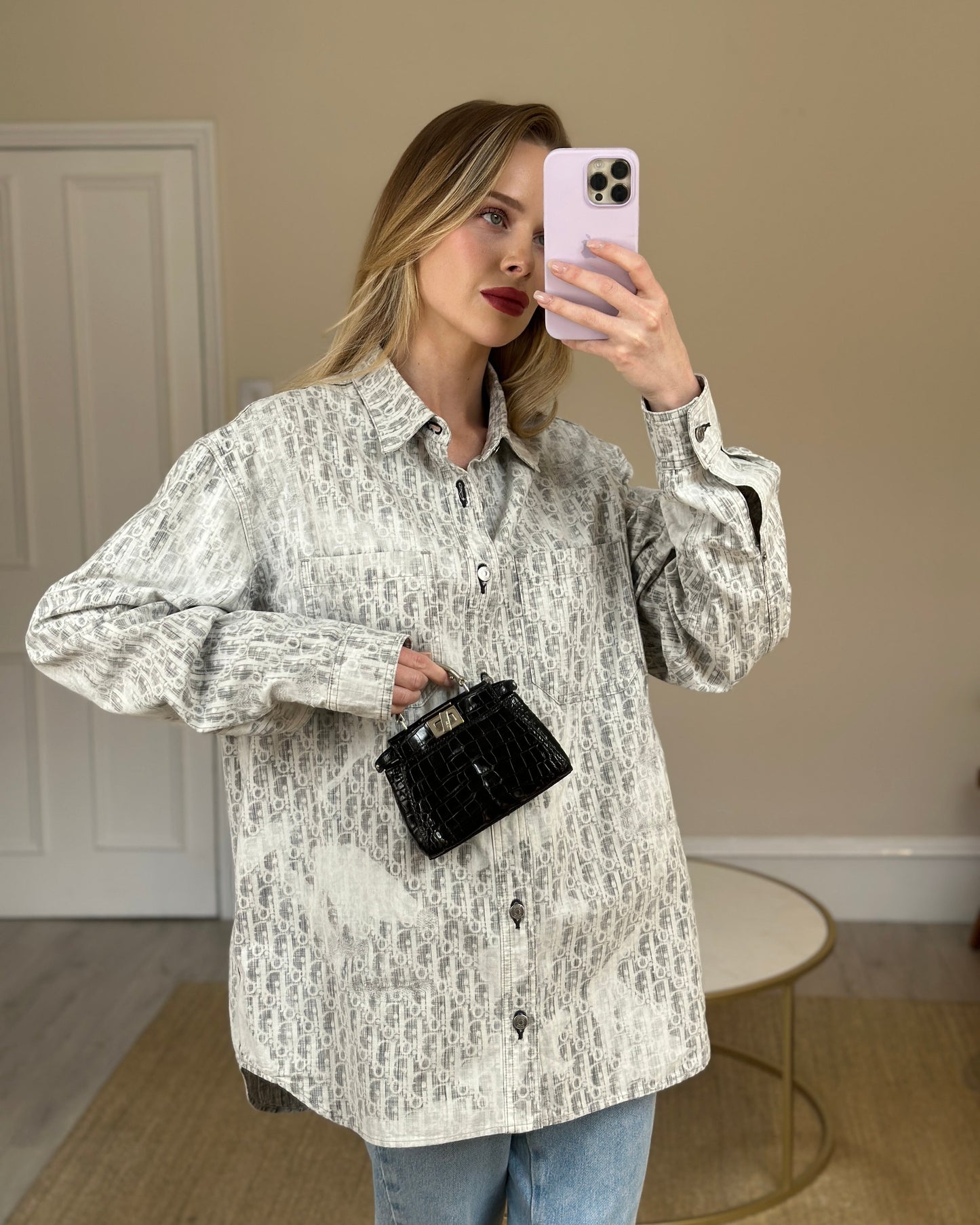 *FIRE PRICE* Fendi Black Exotic Micro Mini Peekaboo Bag with Silver Hardware