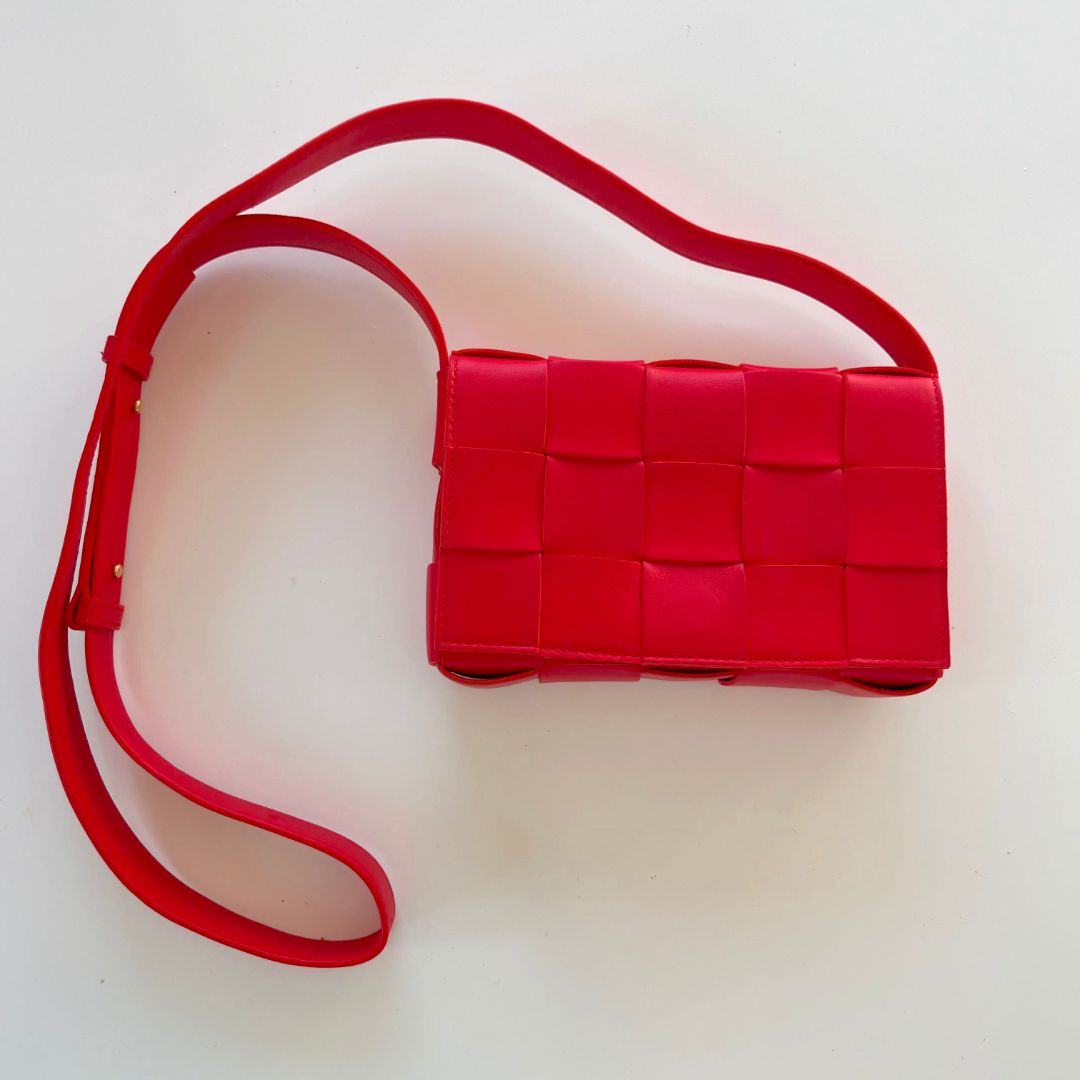 Bottega Veneta Small Cassette Cross-body Bag in Intrecciato Leather