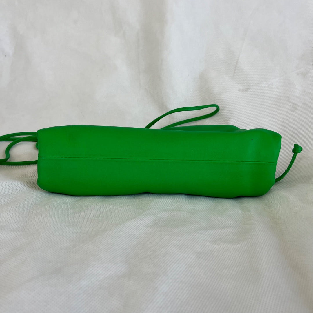 Bottega Veneta Green  Leather Mini The Pouch Cross Body Bags, Mini