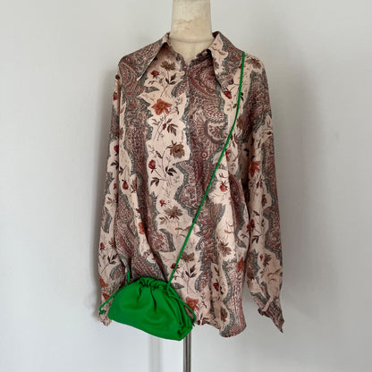 Bottega Veneta Green  Leather Mini The Pouch Cross Body Bags, Mini