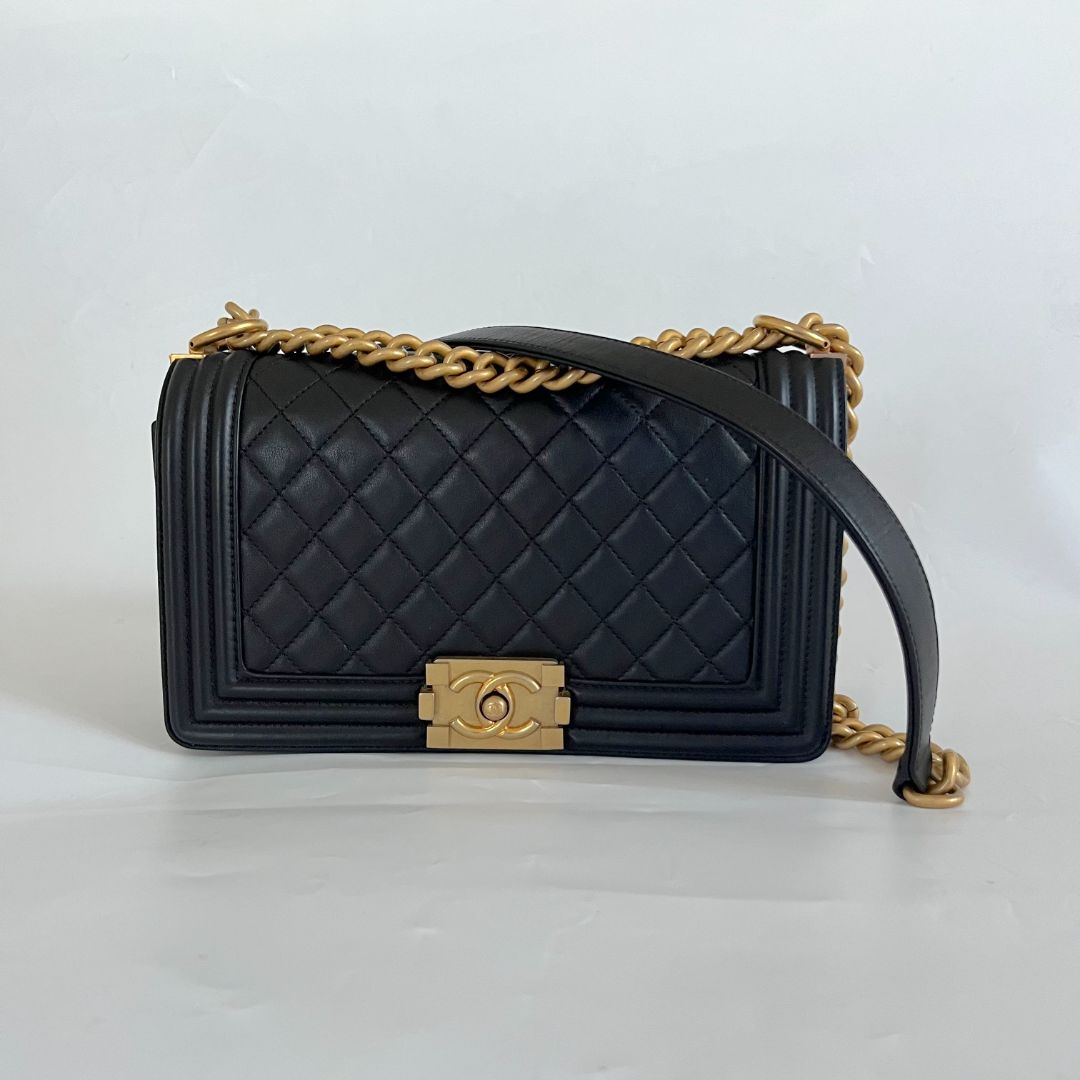 Chanel Quilted Lambskin Medium Le Boy Bag