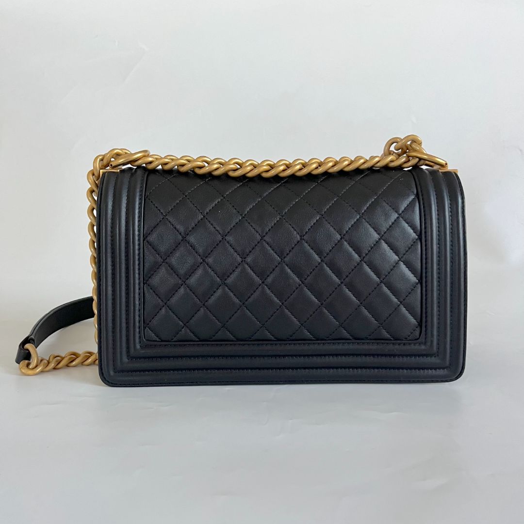 Chanel Quilted Lambskin Medium Le Boy Bag