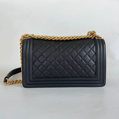 Chanel Quilted Lambskin Medium Le Boy Bag