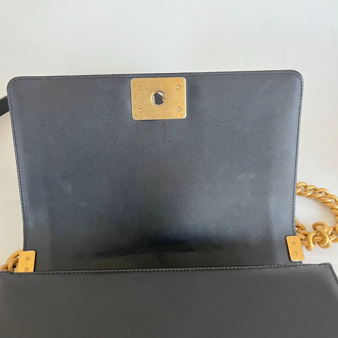 Chanel Quilted Lambskin Medium Le Boy Bag