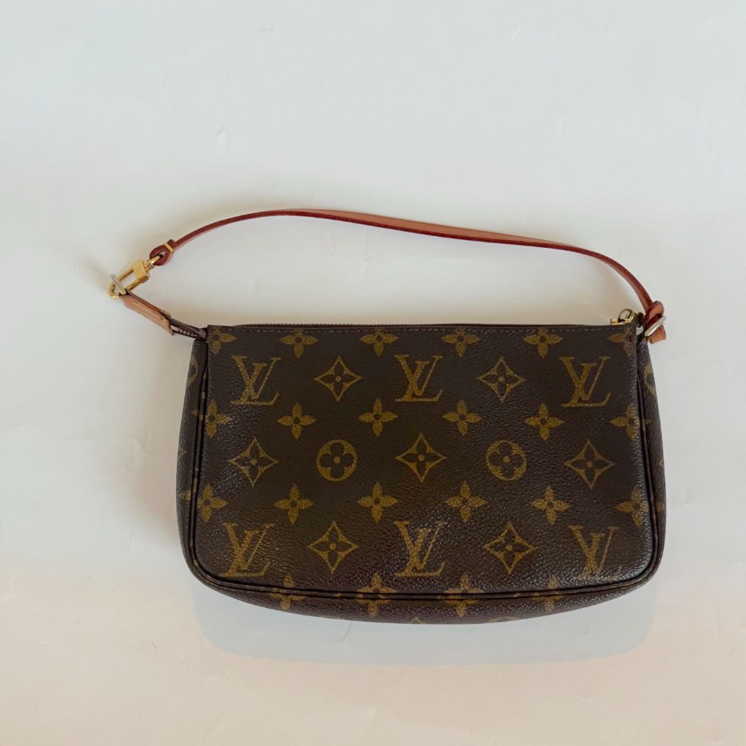 Louis Vuitton Brown Monogram Canvas Pochette Accessoires Shoulder Bag