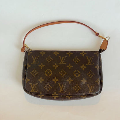 Louis Vuitton Brown Monogram Canvas Pochette Accessoires Shoulder Bag