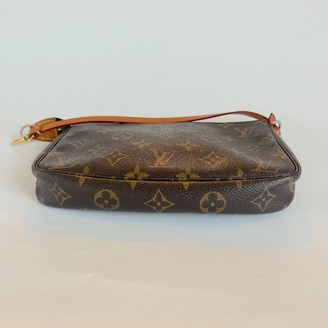Louis Vuitton Brown Monogram Canvas Pochette Accessoires Shoulder Bag