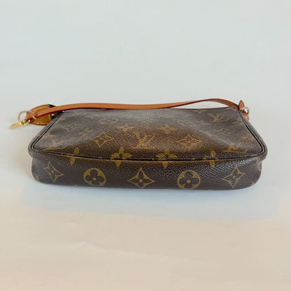 Louis Vuitton Brown Monogram Canvas Pochette Accessoires Shoulder Bag