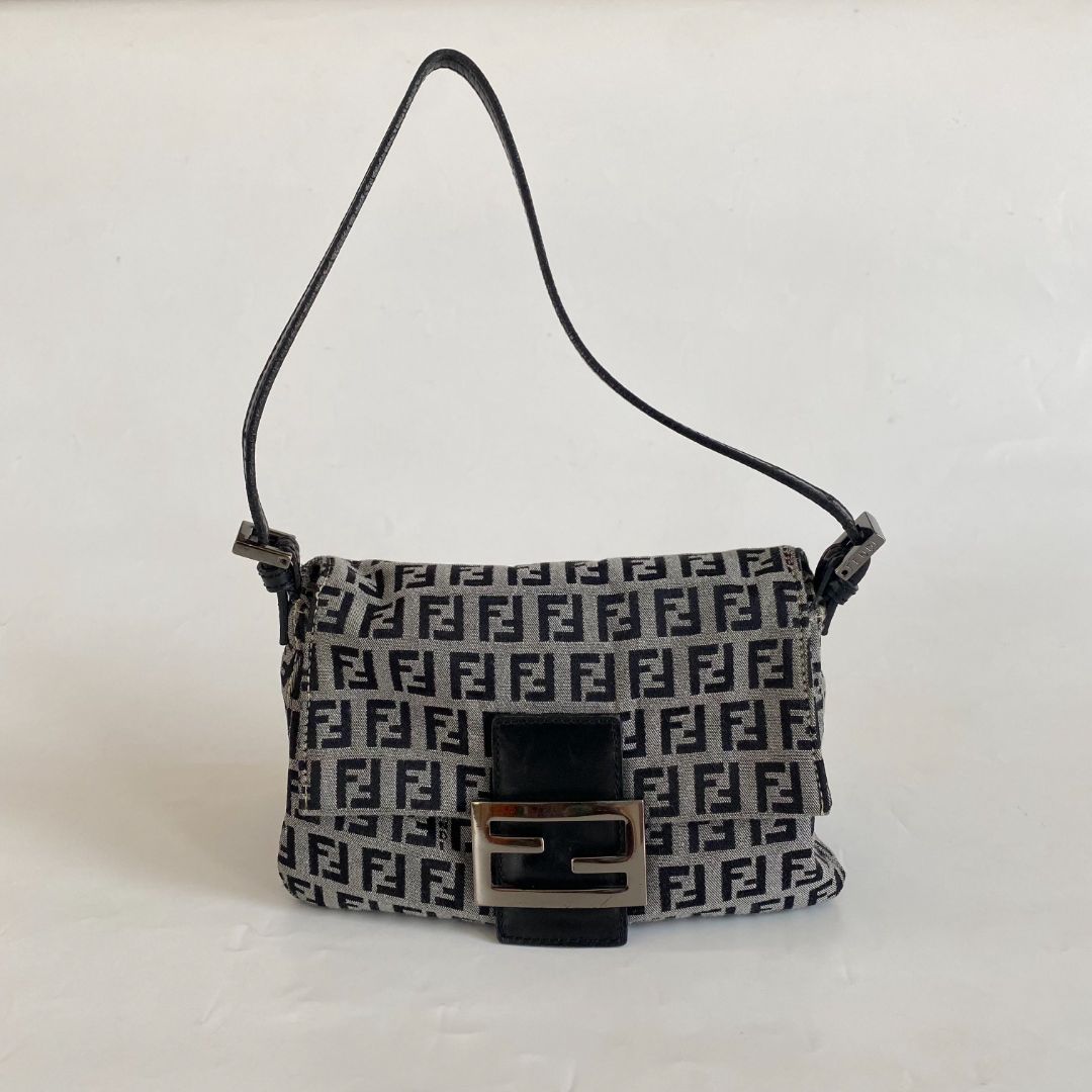 Fendi FF Zucca Vintage Baguette Flap Bag
