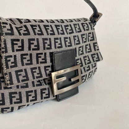 Fendi FF Zucca Vintage Baguette Flap Bag