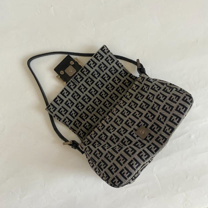 Fendi FF Zucca Vintage Baguette Flap Bag