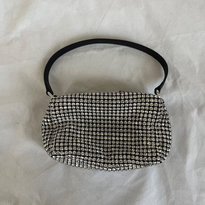 Alexander Wang Black Rhinestone Embellished Clutch bag