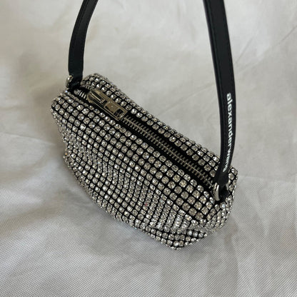 Alexander Wang Black Rhinestone Embellished Clutch bag