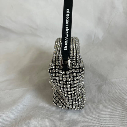 Alexander Wang Black Rhinestone Embellished Clutch bag