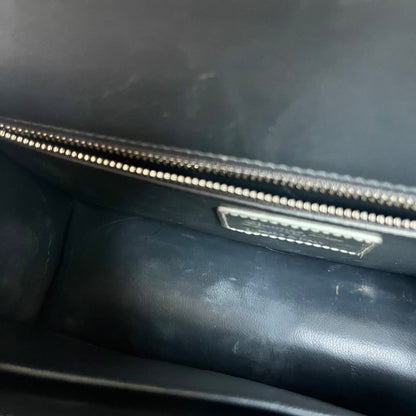 Christian Dior Silver  Micro Cannag Leather Montaigne Flap Chain Cross Body Bags