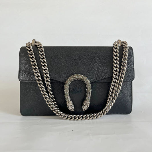 Gucci Black Dionysus Small Leather Bag